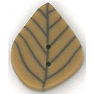 Small Golden Leaf Button