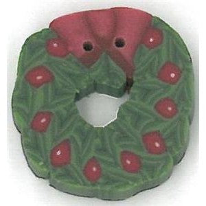 Tiny Wreath Button