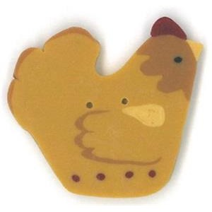 Large French Hen Button