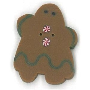 Gingerbread Milkmaid Button - Large