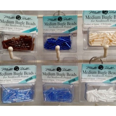 Mill Hill Medium Bugle Beads - 9mm long - while supplies last