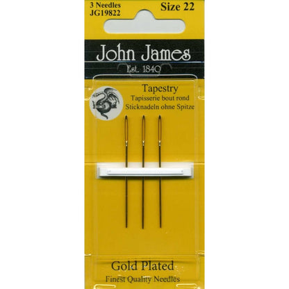 John James Gold Tapestry Needles - 3/pkg