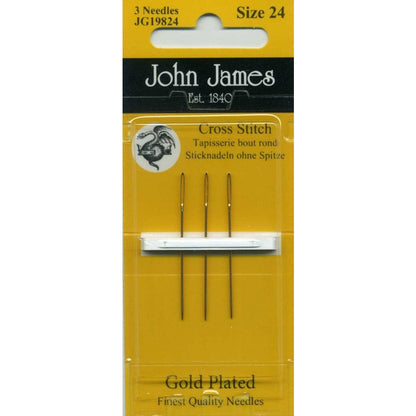 John James Gold Tapestry Needles - 3/pkg