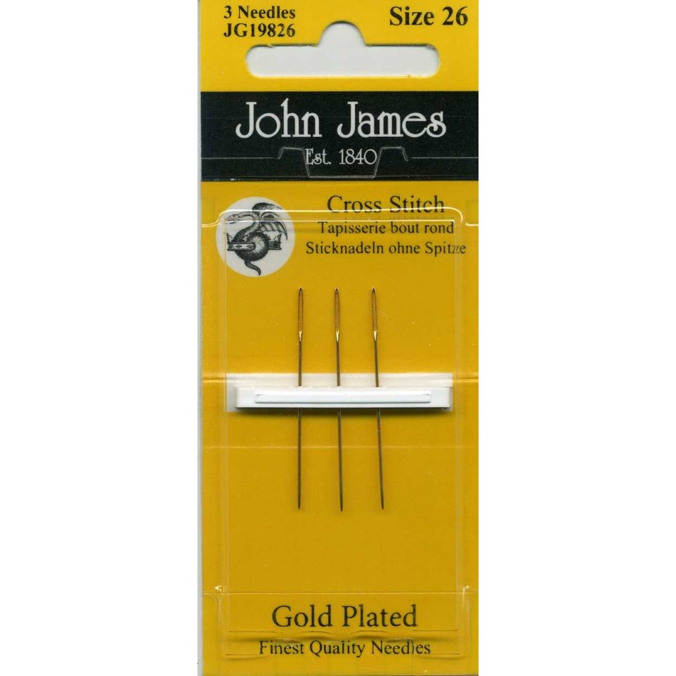 John James Gold Tapestry Needles - 3/pkg