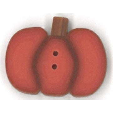 Small Orange Pumpkin Button