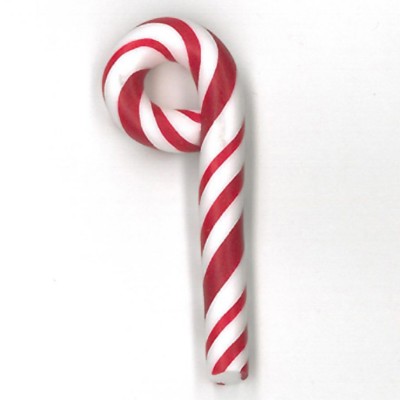 Crook Candy Cane Button