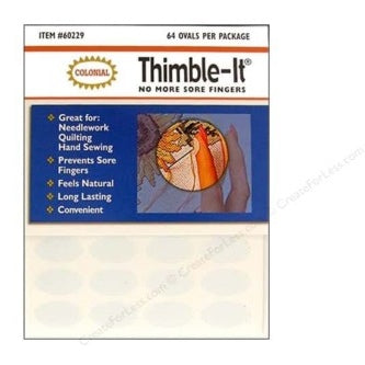 COLONIAL Self-Adhesive Thimble-It Finger Pads 64/Pkg