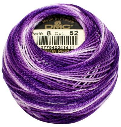 DMC Pearl Cotton Balls Article 116 Size 8 / 52 Variegated Violet