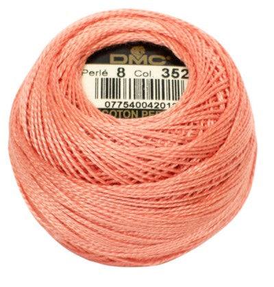 DMC Pearl Cotton Balls Article 116 Size 8 / 352 LT Coral