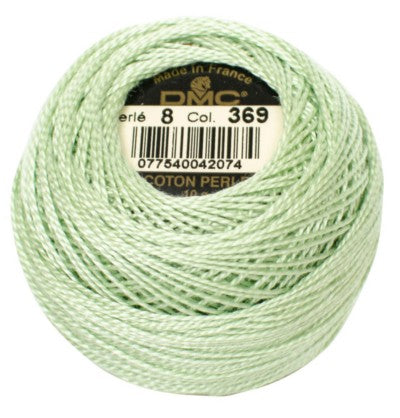 DMC Pearl Cotton Balls Article 116 Size 8 / 369 V LT Pistachio Green