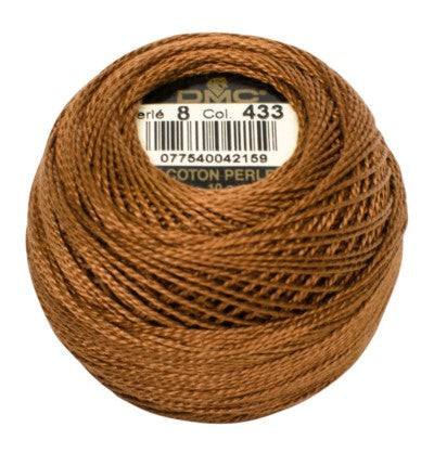 DMC Pearl Cotton Balls Article 116 Size 8 / 433 MD Brown