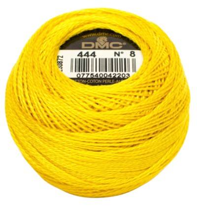 DMC Pearl Cotton Balls Article 116 Size 8 / 444 DK Lemon