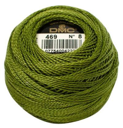 DMC Pearl Cotton Balls Article 116 Size 8 / 469 Avocado Green