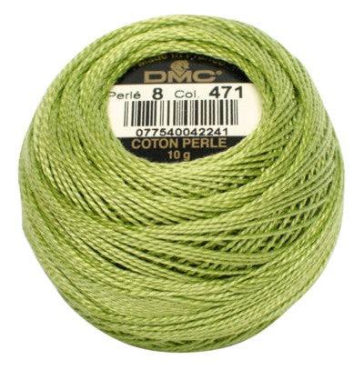 DMC Pearl Cotton Balls Article 116 Size 8 / 471 V LT Avocado Green