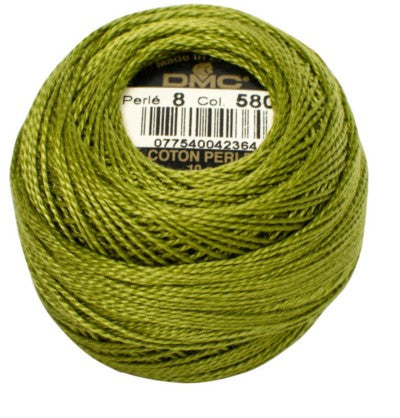 DMC Pearl Cotton Balls Article 116 Size 8 / 580 DK Moss Green