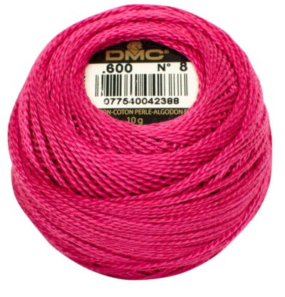 DMC Pearl Cotton Balls Article 116 Size 8 / 600 V DK Cranberry