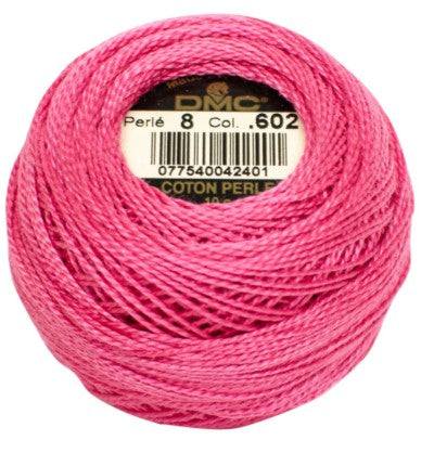 DMC Pearl Cotton Balls Article 116 Size 8 / 602 MD Cranberry