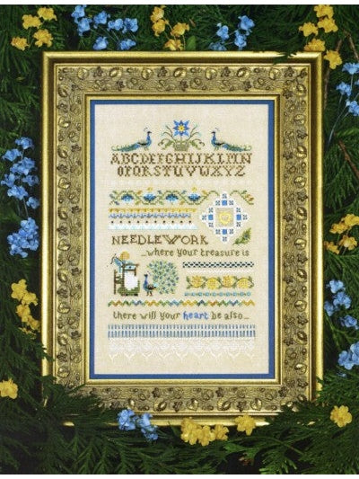 Peacock Sampler Hardanger Pattern