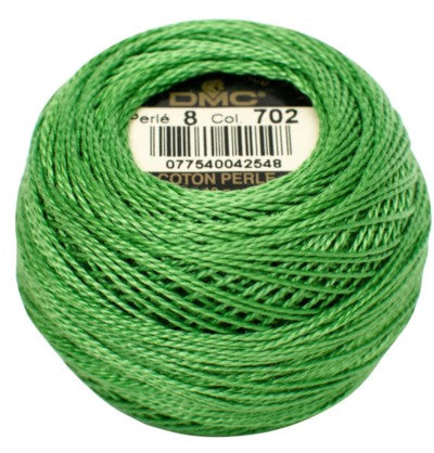 DMC Pearl Cotton Balls Article 116 Size 8 / 702 Kelly Green