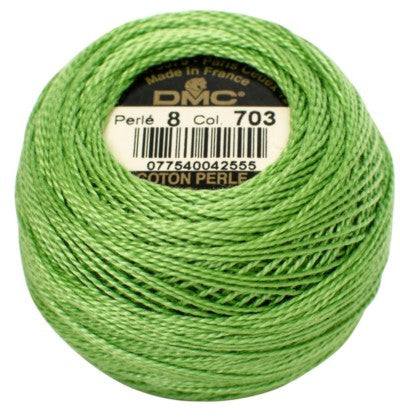 DMC Pearl Cotton Balls Article 116 Size 8 / 703 Chartreuse