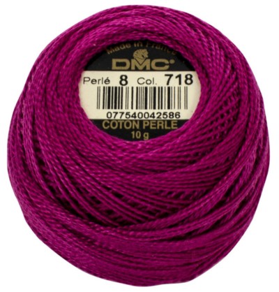 DMC Pearl Cotton Balls Article 116 Size 8 / 718 Plum