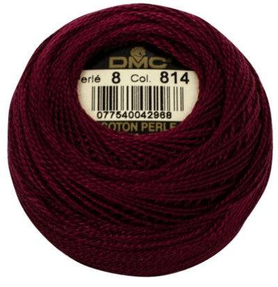 DMC Pearl Cotton Balls Article 116 Size 8 / 814 DK Garnet