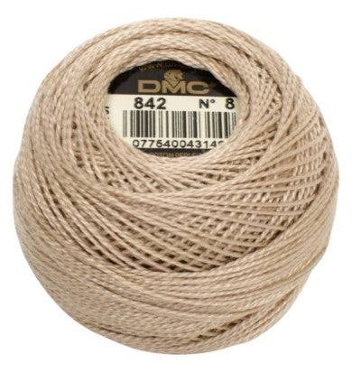 DMC Pearl Cotton Balls Article 116 Size 8 / 842 V Light Beige Brown