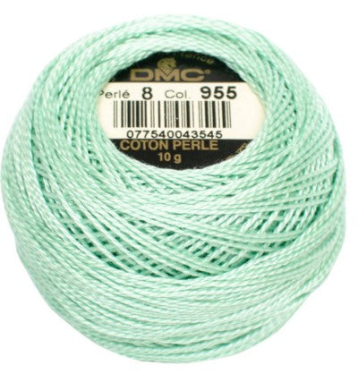 DMC Pearl Cotton Balls Article 116 Size 8 / 955 LT Nile Green