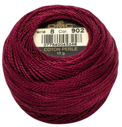 DMC Pearl Cotton Balls Article 116 Size 8 / 902 V DK Garnet