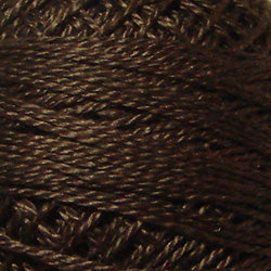 Valdani Solid Pearl Cotton Ball Size 12 - 109yd / 173 Rich Brown Dark