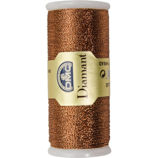 DMC Diamant Metallic Thread 38.2yd / D301 Copper