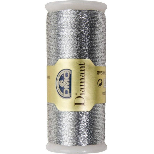 DMC Diamant Metallic Thread 38.2yd / D415 Dark Silver