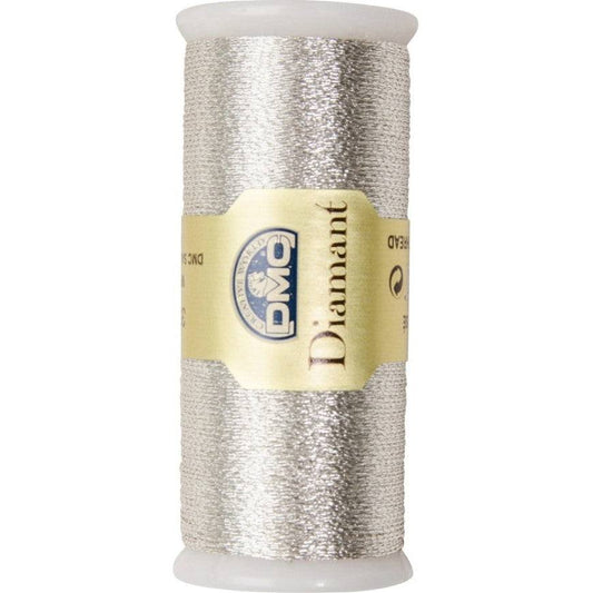 DMC Diamant Metallic Thread 38.2yd / D168 Light Silver