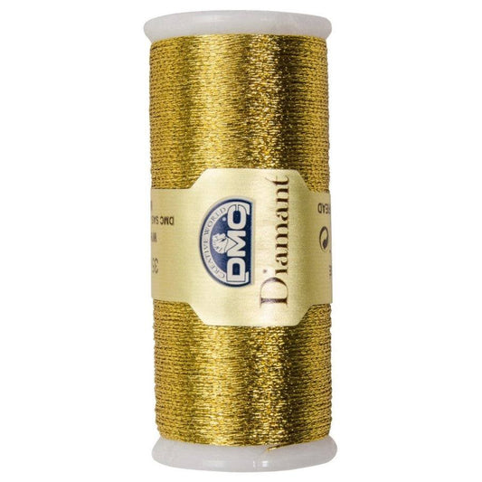 DMC Diamant Metallic Thread 38.2yd / D3852 Dark Gold