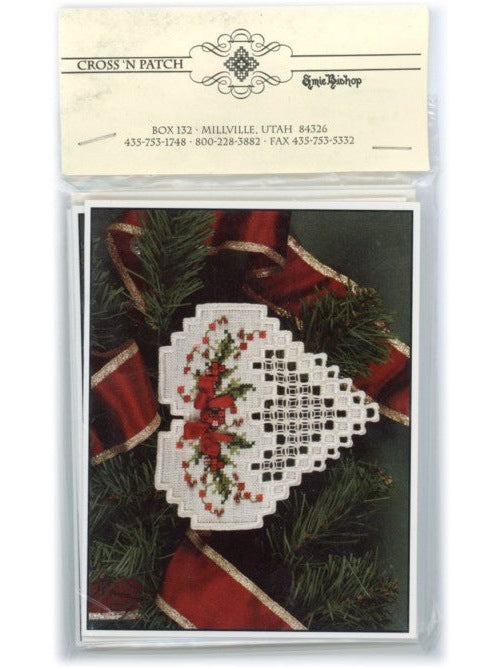 1995 Christmas in My Heart Hardanger Card & Envelope - pack of 6