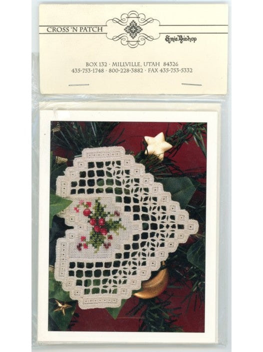 1999 Christmas in My Heart Hardanger Card & Envelope - pack of 6