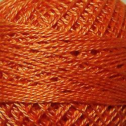 Valdani Solid Pearl Cotton Ball Size 12 - 109yd / 72 Peach Orange