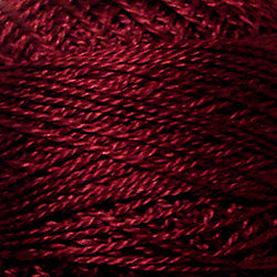 Valdani Solid Pearl Cotton Ball Size 12 - 109yd / 78 Rusty Burgundy Dark