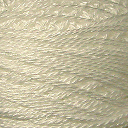 Valdani Solid Pearl Cotton Ball Size 12 - 109yd / 3 White