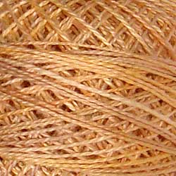 Valdani Variegated Pearl Cotton Ball Size 12 - 109yd / JP7 Faded Marygold