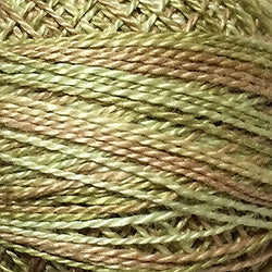 Valdani Variegated Pearl Cotton Ball Size 12 - 109yd / JP8 Spring Leaves