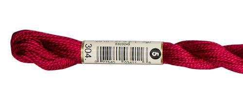 DMC Pearl Cotton Skeins Size 5 / 304 MD Red