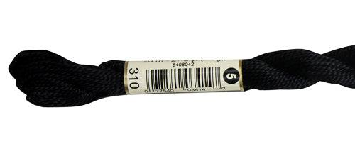 DMC Pearl Cotton Skeins Size 5 / 310 Black