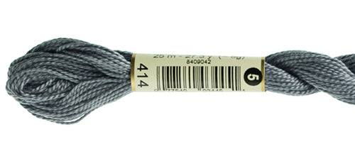 DMC Pearl Cotton Skeins Size 5 / 414 DK Steel Gray