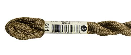 DMC Pearl Cotton Skeins Size 5 / 611 Drab Brown