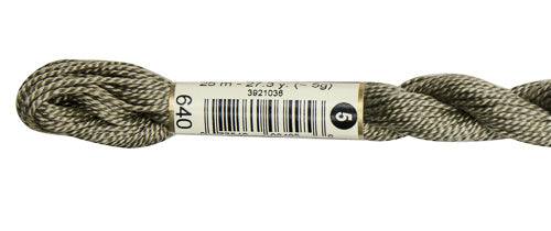 DMC Pearl Cotton Skeins Size 5 / 640 V DK Beige Gray