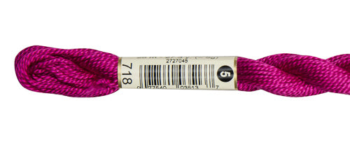 DMC Pearl Cotton Skeins Size 5 / 718 Plum