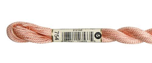 DMC Pearl Cotton Skeins Size 5 / 754 LT Peach