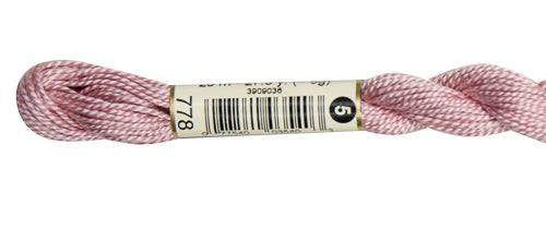 DMC Pearl Cotton Skeins Size 5 / 778 V LT Antique Mauve