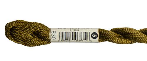 DMC Pearl Cotton Skeins Size 5 / 830 DK Golden Olive